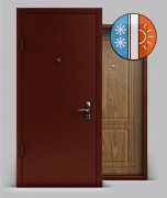 Входная металлическая дверь серии «Тепло» А1 МДФ
